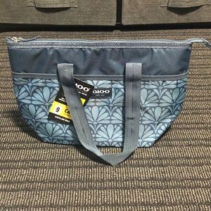 ❤️ Igloo Patterned Blue and Gray Cooler Tote